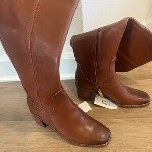 Naturalizer Brown Heeled Boots - wide width!!!